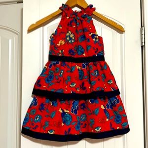 Janie and Jack girl red dress 4t